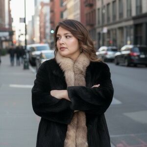 Niki Rabbit Fur coat. (Vintage)